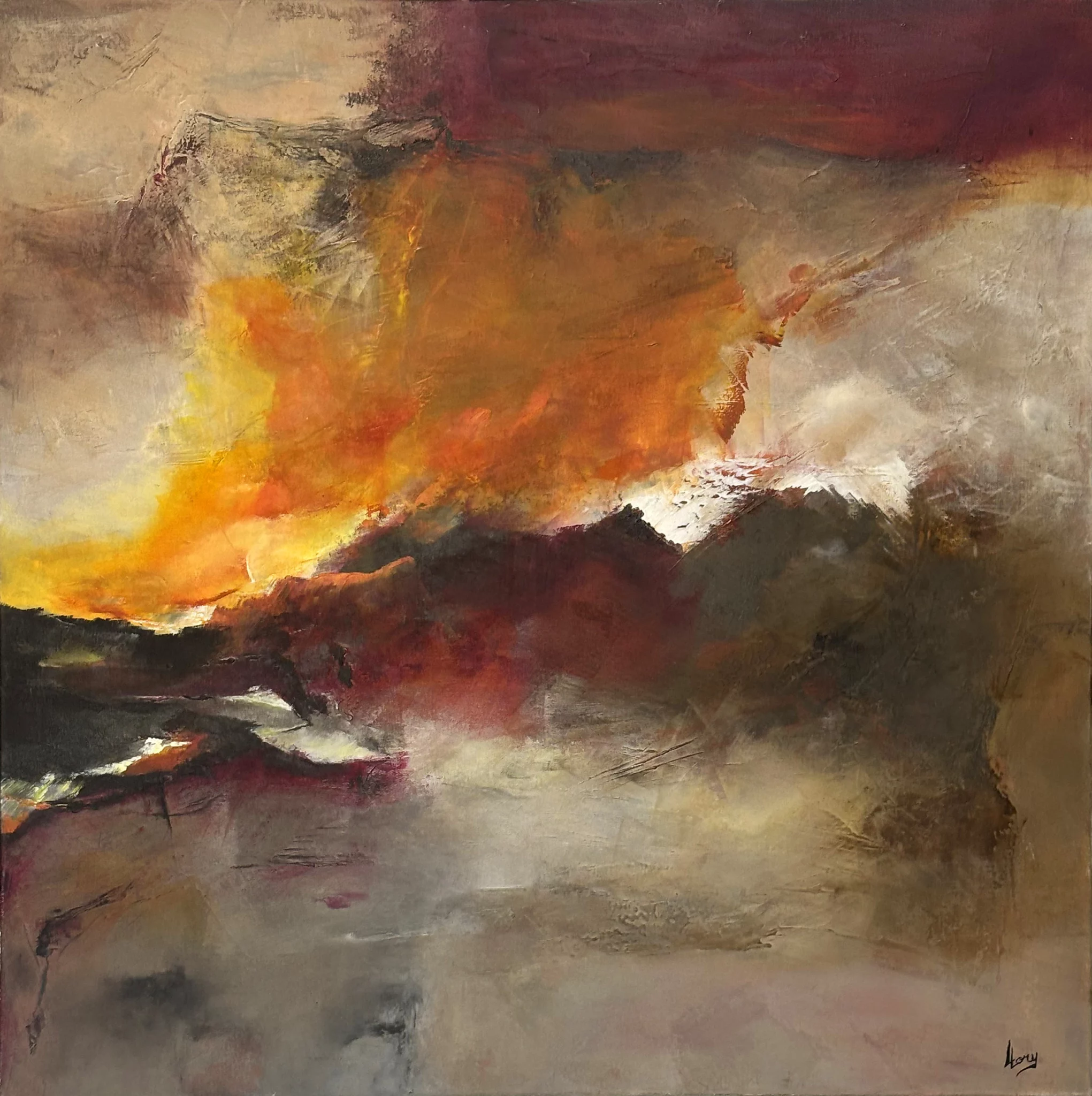 Peinture-100x100-Annick-Llory